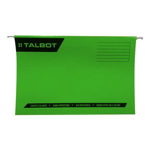 CARPETA COLGANTE TALBOT OFICIO VERDE
