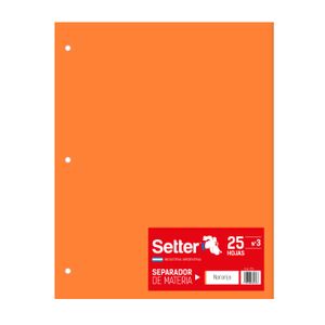 CARTULINA T/CARTA x 25 NARANJA