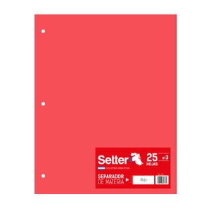 CARTULINA T/CARTA x 25 ROJO