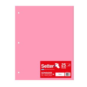 CARTULINA T/CARTA x 25 ROSA