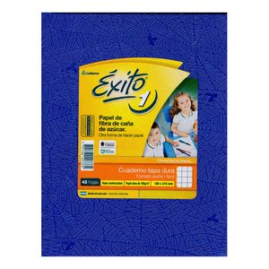 CUAD.T/DURA EXITO E1 FORRADO AZUL x 48 CUAD
