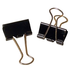 DOBLE CLIP NEGRO 19mm.