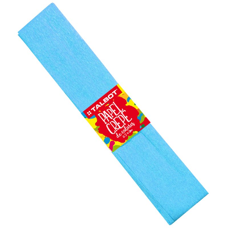 PAPEL CREPE TALBOT METALIZADO AZUL - Tomy