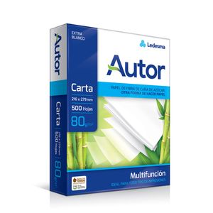 RESMA AUTOR 80grs.21,59x27,94 CARTA