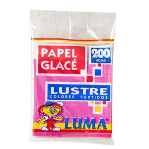 TACO PAPEL GLACE LUSTRE x 200