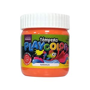 TEMPERA PLAYCOLOR POTE x300grs.NARANJA