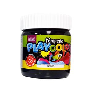 TEMPERA PLAYCOLOR POTE x300grs.NEGRO