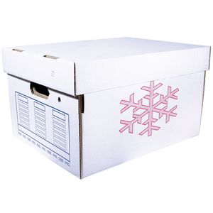 CAJA ARCHIVO CARTON BLANCA ARMADA C/TAPA