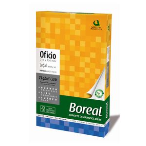RESMA BOREAL 75grs.21,6x35,6 OF.LEGAL