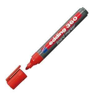 MARCADOR EDDING E360 PIZARRA P/RED. ROJO