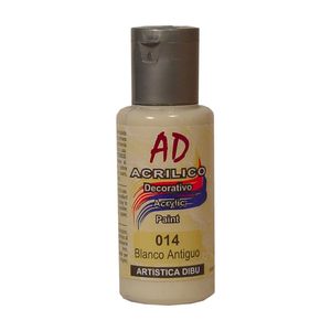 ACRILICO DECORATIVO AD 60ML.014 BLANCO ANTIGÜO