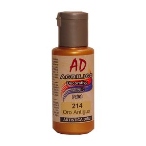 ACRILICO DECORATIVO AD 60ML.214 ORO ANTIGÜO
