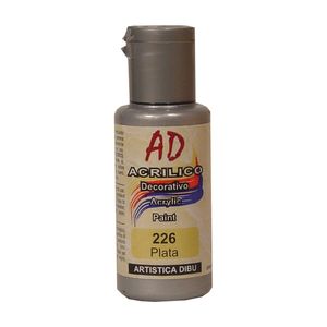 ACRILICO DECORATIVO AD 60ML.226 PLATA