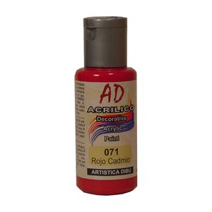 ACRILICO DECORATIVO AD 60ML.071 ROJO CADMIO
