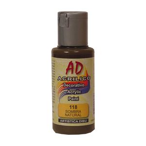 ACRILICO DECORATIVO AD 60ML.118 SOMBRA NATURAL