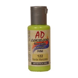 ACRILICO DECORATIVO AD 60ML.122 VERDE MANZANA