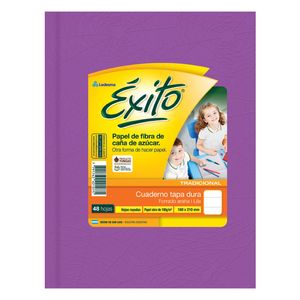 CUAD.T/DURA EXITO E1 FORRADO LILA x 48 RAY.