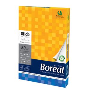 RESMA BOREAL 80grs.21,6x35,6 OF.LEGAL