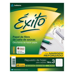REPUESTO EXITO x 48 C/M REFORZADO CUAD.