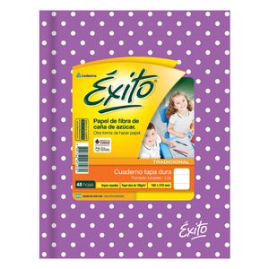 CUAD.T/DURA EXITO E1 LUNARES LILA x 48 RAY.