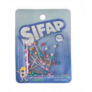 ALFILERES SIFAP CABEZA PLASTICA x 50 BC