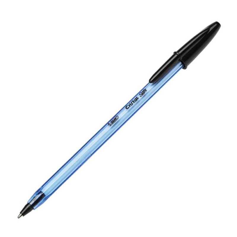 BOLIGRAFO BIC CRISTAL SOFT DESLIZA + 1,2mm.NEGRO - Tomy