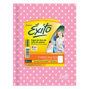CUAD.T/DURA EXITO E1 LUNARES ROSA x 48 RAY.