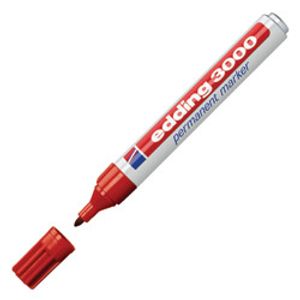 MARCADOR EDDING E3000 PERM.P/FRIO ROJO