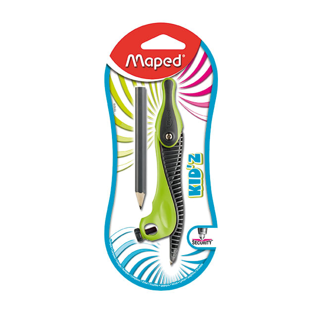 COMPAS MAPED PLASTICO KIDS C/LAPIZ BL - Tomy
