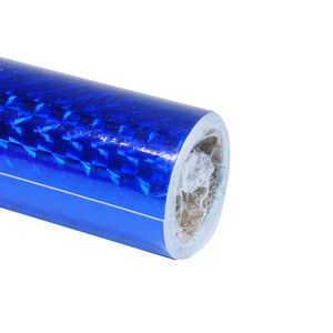 PAPEL PVC 45cm.x 2mt.HOLOGRAFICO AZUL
