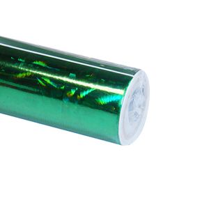 PAPEL PVC 45cm.x 2mt.HOLOGRAFICO VERDE