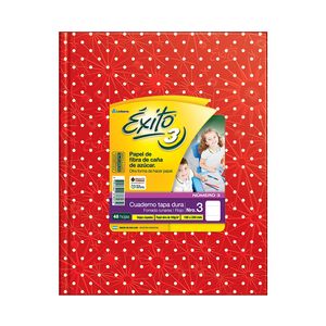 CUAD.T/DURA EXITO E3 UNIVERSO 19x23,5  LUNARES ROJO x 48 RAY.