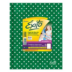 CUAD.T/DURA EXITO E3 UNIVERSO 19x23,5  LUNARES VERDE x 48 RAY.