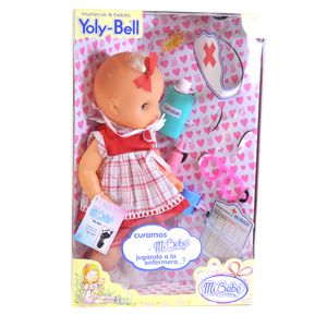 BEBE YOLY BELL CON ACC. ENFERMERIA 33cm