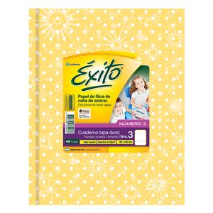 CUAD.T/DURA EXITO E3 UNIVERSO 19x23,5  LUNARES AMARILLO x 48 RAY.