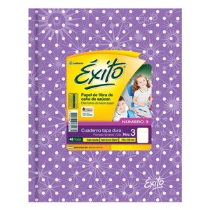 CUAD.T/DURA EXITO E3 UNIVERSO 19x23,5  LUNARES LILA x 48 RAY.