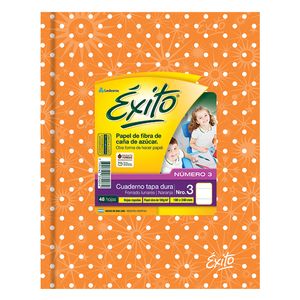 CUAD.T/DURA EXITO E3 UNIVERSO 19x23,5  LUNARES NARANJA x 48 RAY.
