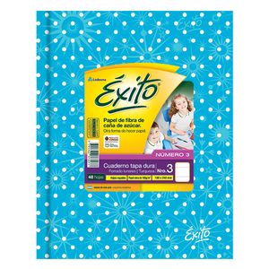 CUAD.T/DURA EXITO E3 UNIVERSO 19x23,5  LUNARES TURQUESA x 48 RAY.