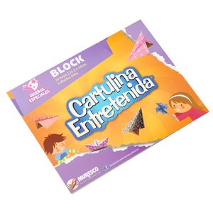 BLOCK CARTULINA ENTRETENIDA DISEÑOS ESPECIALES x20 H.