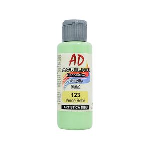 ACRILICO DECORATIVO AD 60ML.123 VERDE BEBE