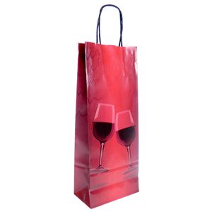 BOLSA DE PAPEL CELEBRAR C/MANIJA 14x8x35 P/BOTELLA