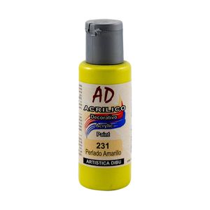ACRILICO DECORATIVO AD 60ML.231 AMARILLO PERLADO