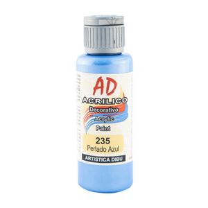 ACRILICO DECORATIVO AD 60ML.235 AZUL PERLADO