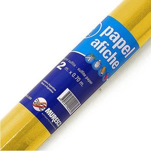 PAPEL AFICHE ROLLO x 2 MTS.AMARILLO