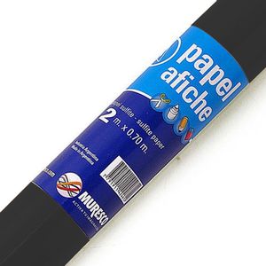 PAPEL AFICHE ROLLO x 2 MTS.NEGRO