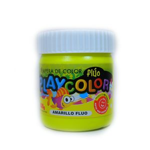 TEMPERA PLAYCOLOR POTE x 300grs.AMARILLO FLUO