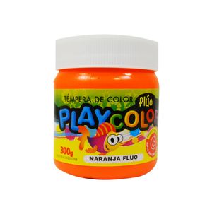 TEMPERA PLAYCOLOR POTE x 300grs.NARANJA FLUO