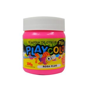 TEMPERA PLAYCOLOR POTE x 300grs.ROSA FLUO