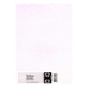 PAPEL TRAMADO HILO A4 180grs x 10 ROSA PETALO