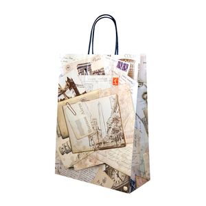 BOLSA DE PAPEL CIUDADES C/MANIJA 22x10x30
